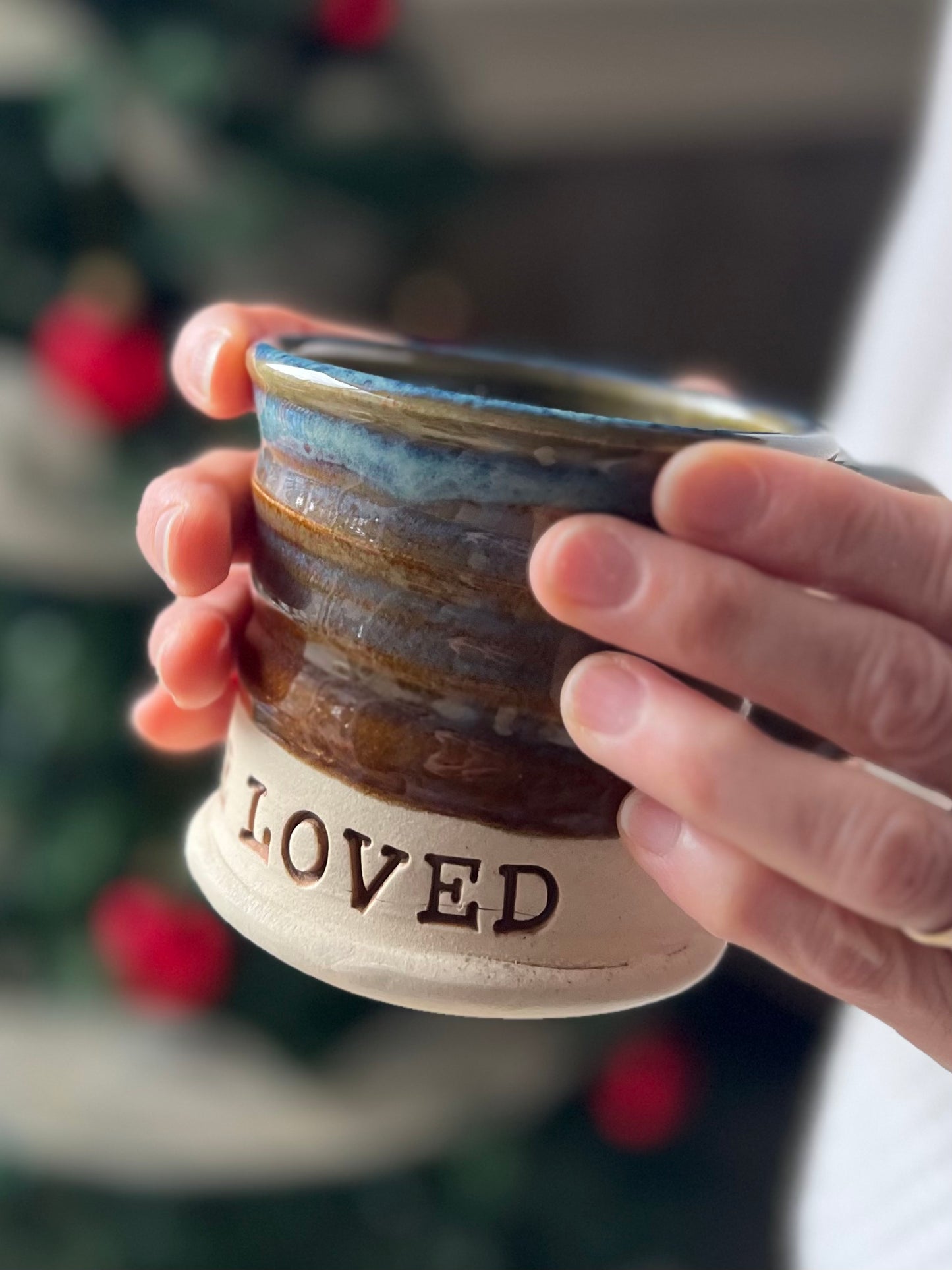 Mug - Galaxy Blue "YOU ARE LOVED" - 8-10 oz