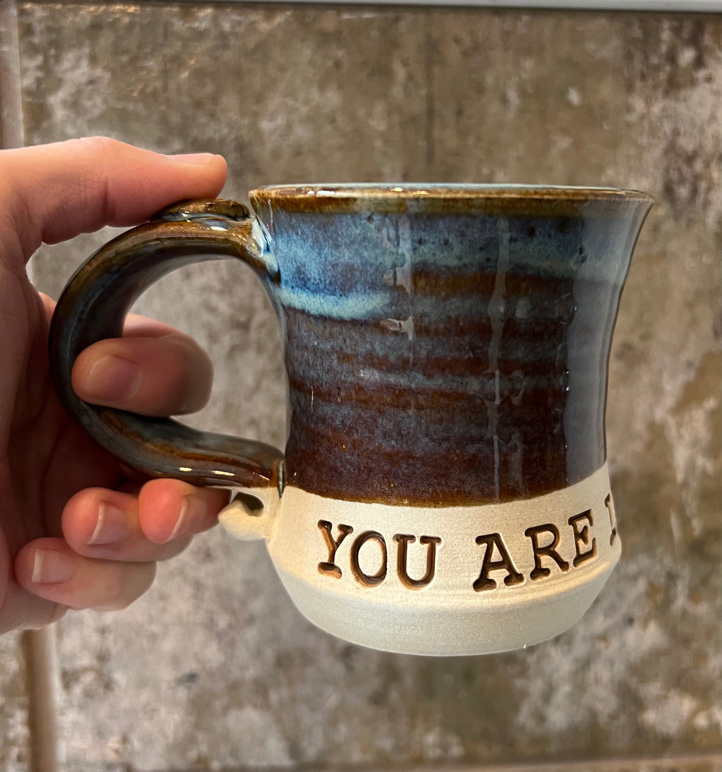 Mug - Galaxy Blue "YOU ARE LOVED" - 8-10 oz